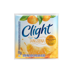 Refresco em Pó Tangerina Zero Açúcar Clight Pacote 8g