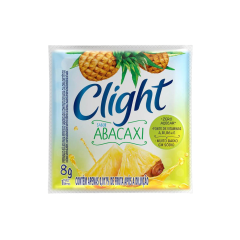 Refresco em Pó Abacaxi Zero Açúcar Clight Pacote 8g