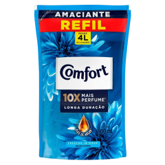 Amaciante de Roupa Concentrado Frescor Intenso Comfort Sachê 900ml