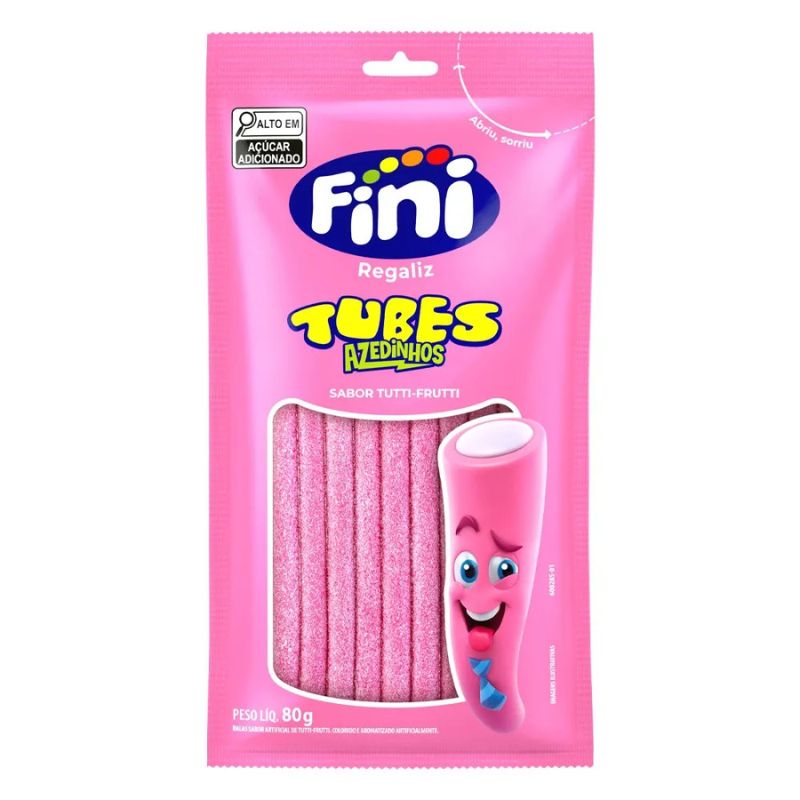 Goma Fini Tubes Tutti Frutti Ácido 50g