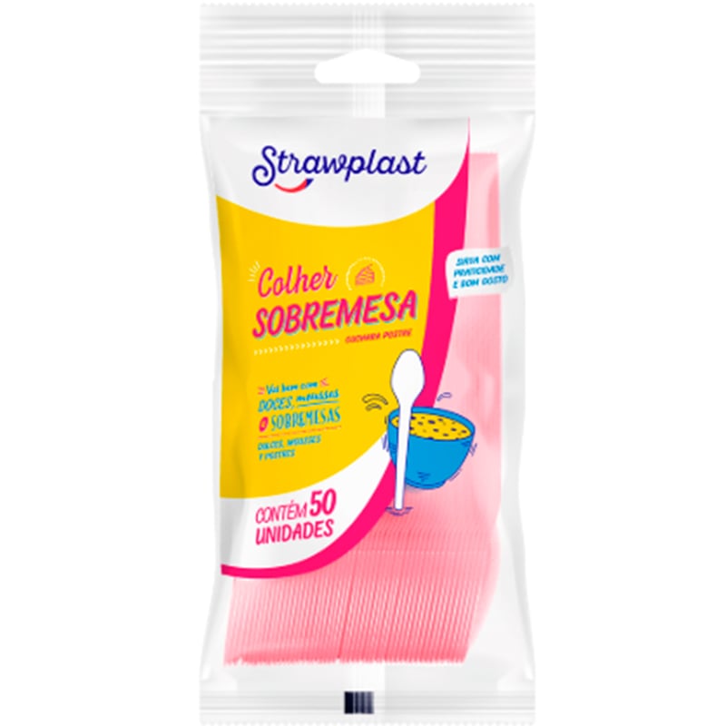 COLHER STRAWPLAST PLA FESTA RS