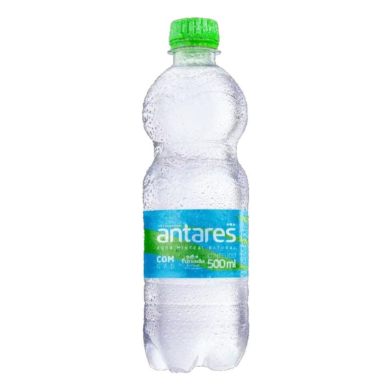 Água mineral Antares com gás 500ml