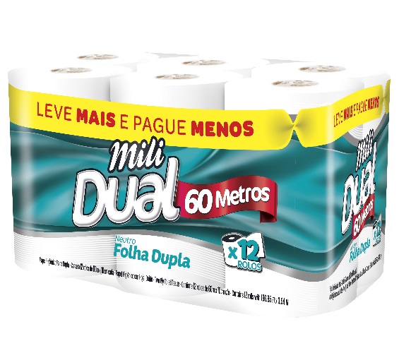 Papel Higienico Mili Folha Dupla 60m