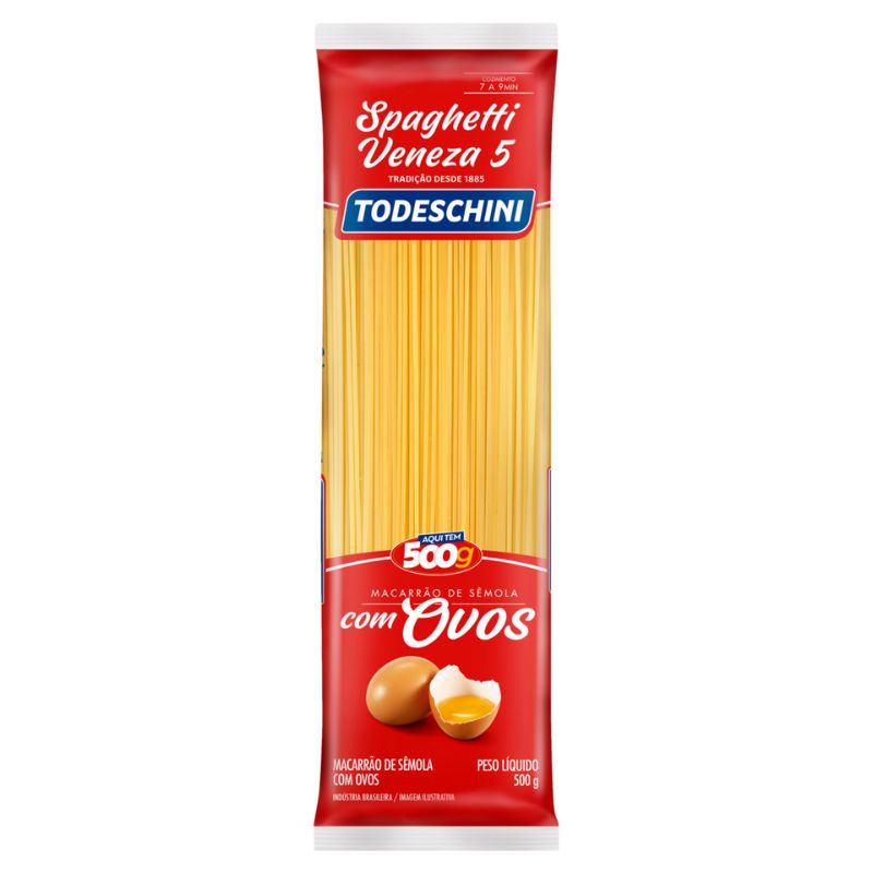 Macarrão Todeschini com Ovos Spaghetti Veneza 5 - 500g
