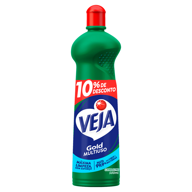 Limpador Multiuso Campestre Veja Gold Squeeze 500ml Grátis 10% de Desconto