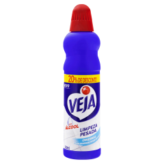 Limpador Limpeza Pesada com Álcool Original Veja Frasco 500ml Grátis 20% de Desconto