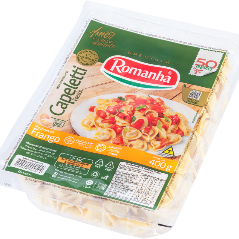 Massa Romanha Capeleti Frango 400g