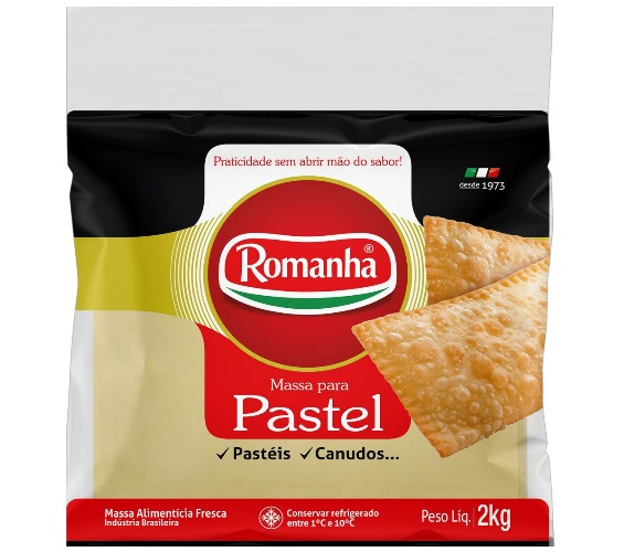 Massa Pastel Romanha Quadrada - 2kg