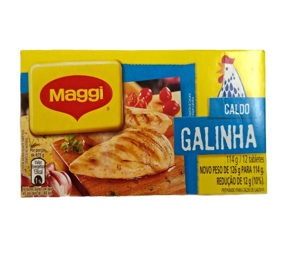 Caldo em Tablete Galinha Maggi Caixa 114g 12 Unidades