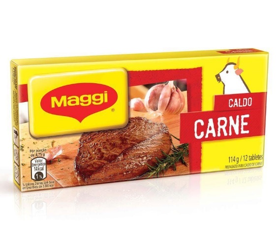 Caldo em Tablete Carne Maggi Caixa 114g 12 Unidades