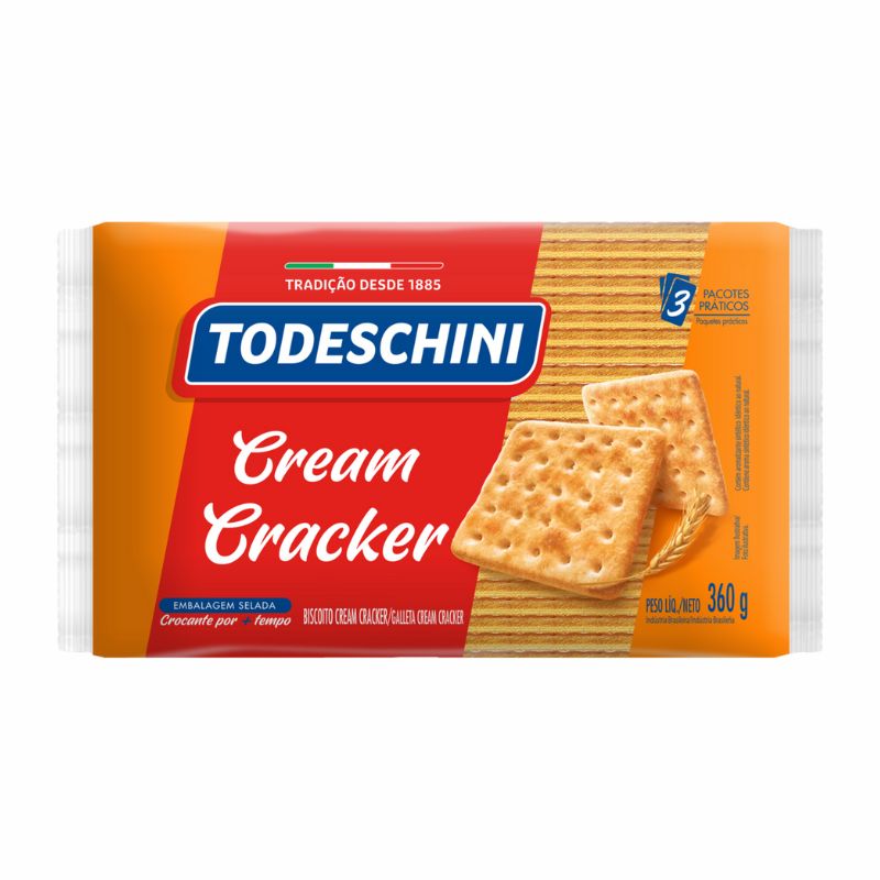 Biscoito Cream Cracker Todeschini 360g