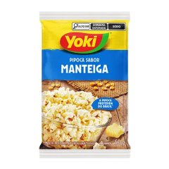 Pipoca para Micro-Ondas Manteiga Yoki Pacote 50g