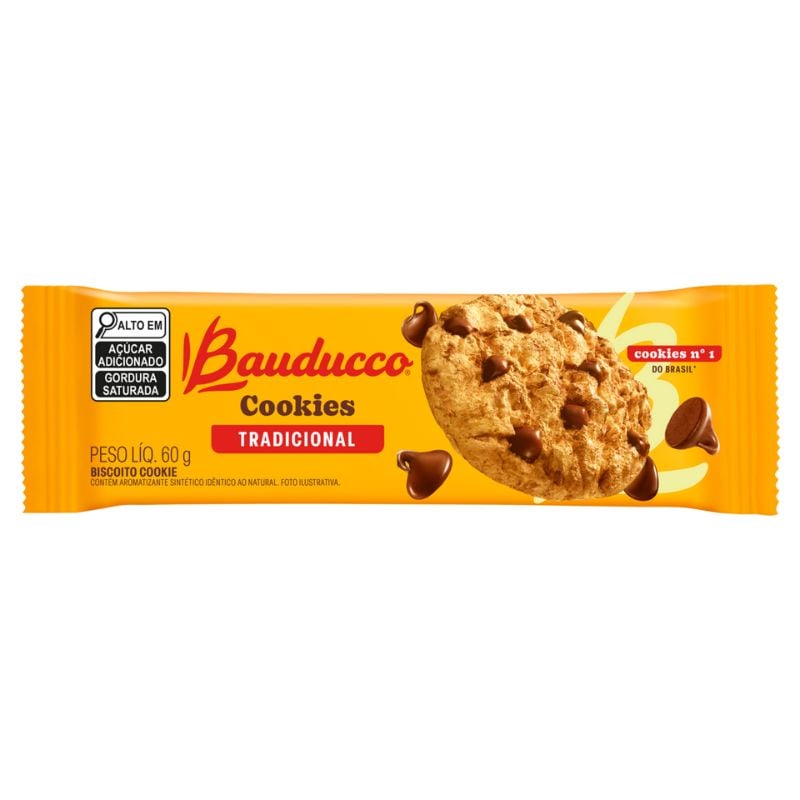 Biscoito Cookie Original Bauducco Pacote 60g