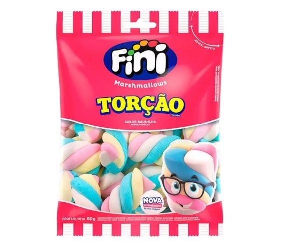 Marshmallows Fini Torção Baunilha 200g