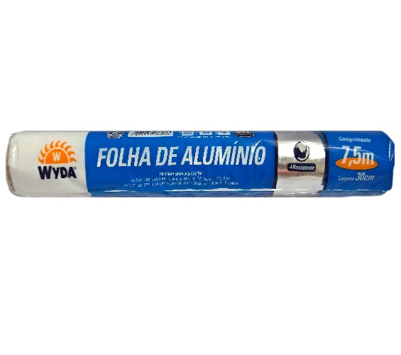 Papel Alumínio Wyda 30CMX7,5MT