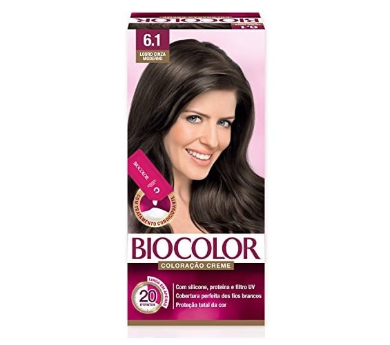 Tinta Biocolor Louro Cinza Moderno 6.1 Mini 130g