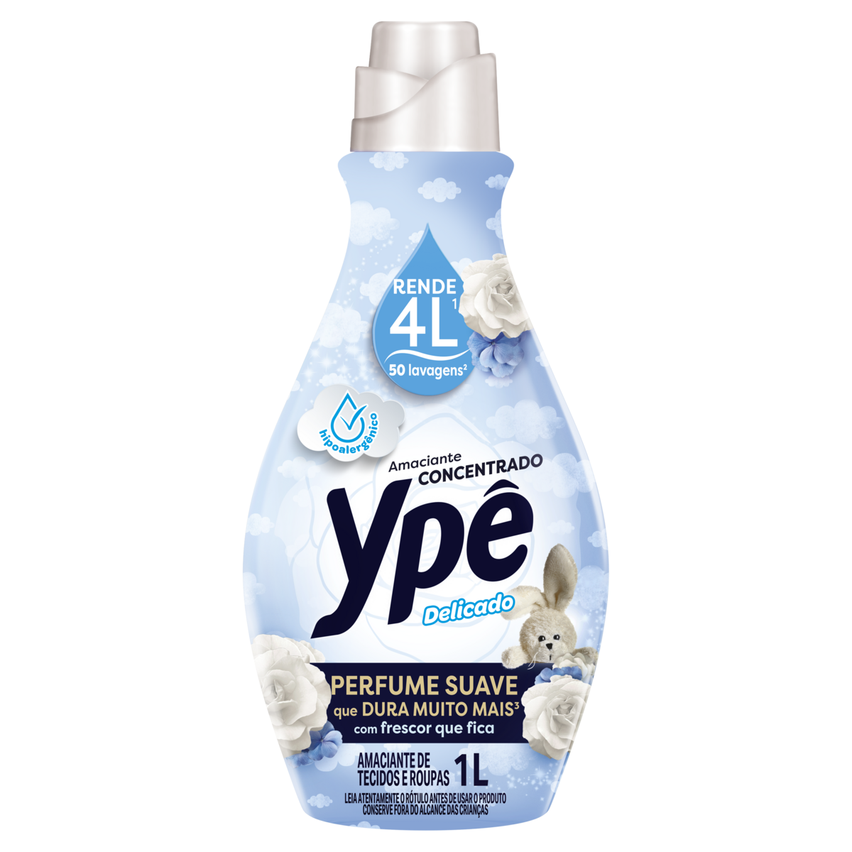 Amaciante de Roupa Concentrado Delicado Ypê Frasco 1L