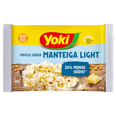 Milho de Pipoca Yoki para Microondas sabor Manteiga 90g