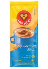 CAPPUCCINO 3 CORAÇÕES LIGHT 40% MENOS CALORIAS