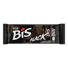 Wafer Recheio e Cobertura Chocolate Lacta Bis Black Pacote 100,8g