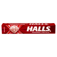 Bala sabor Morango Halls Pacote 28g