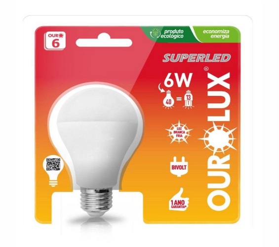 Lampada Ourolux Superled 6w 6500k Bivolt Unidade