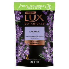 Sabonete Líquido Lavanda Lux Botanicals Sachê 200ml Refil