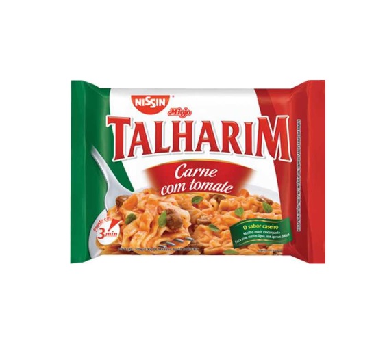 Macarrão Instantâneo Talharim Carne com Tomate Nissin Pacote 99g