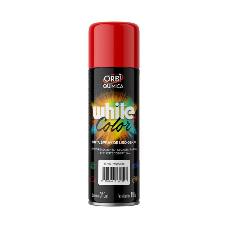 TINTA SPRAY ORBI WHITE COLOR VERM
