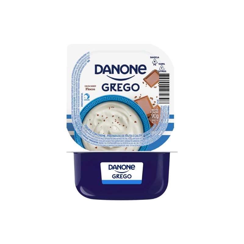 Iogurte Danone Grego sabor Flocos 100G
