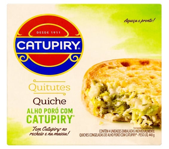 QUICHE ALHO PORO C/ CATUPIRY  - 1X1 440G