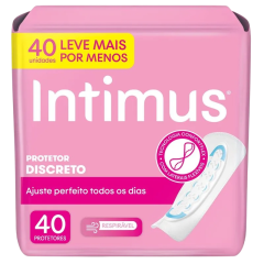 Protetor Diário sem Abas Ultra Flexível Intimus Pacote 40 Unidades Leve Mais Pague Menos