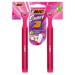 Aparelho de Depilar Descartável Bic Comfort 3 Pink 2 Unidades