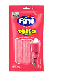 Goma Fini Tubes Morango Ácido 80g