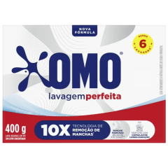 Lava Roupas em Pó Omo Lavagem Perfeita Caixa 800g