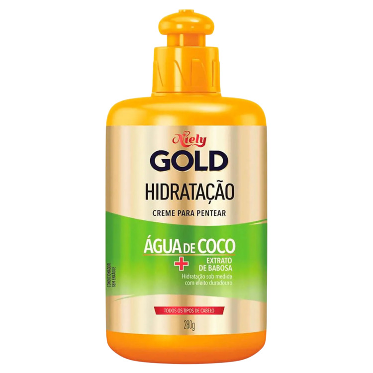 Creme para Pentear Niely Gold Agua Coco + Extrato de Babosa 250ml