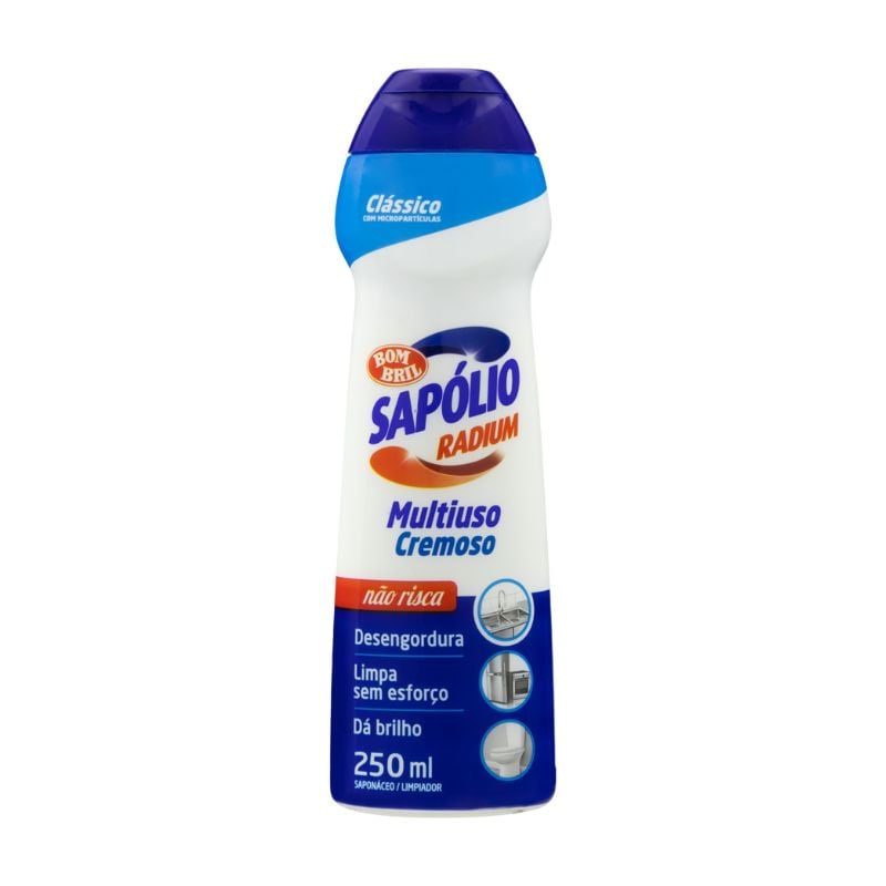 Saponáceo Cremoso Multiuso Clássico Sapólio Radium Squeeze 250g
