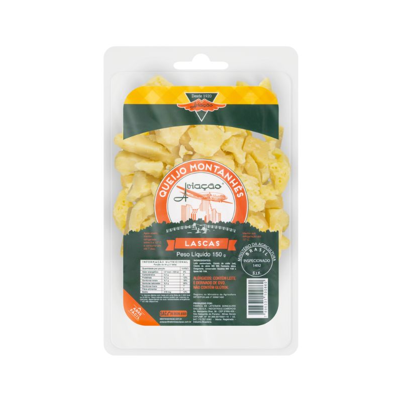 Queijo Montanhês Aviação Em Lasca 150g