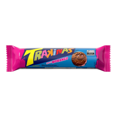Biscoito Recheio Morango Trakinas Pacote 126g