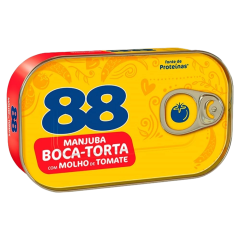 Sardinha Manjuba 88 Boca Torta Molho de Tomate 125g