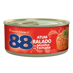 Atum Ralado em Molho de Tomate 88 Lata 115g