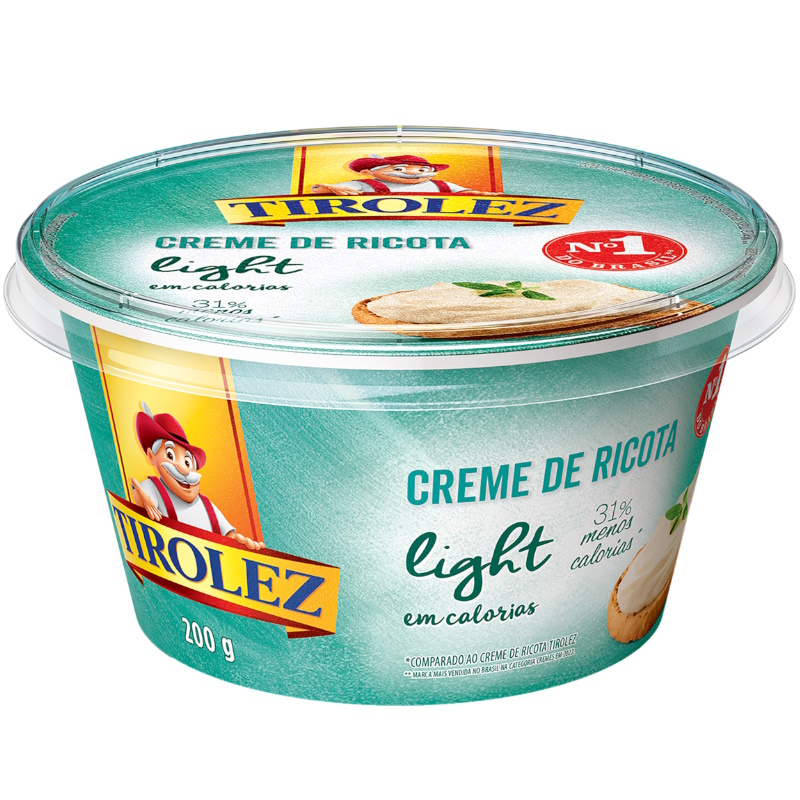 Creme de Ricota Tirolez Light 200g