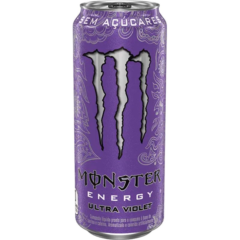 Energético Ultra Violet Zero Açúcar Monster Lata 473ml
