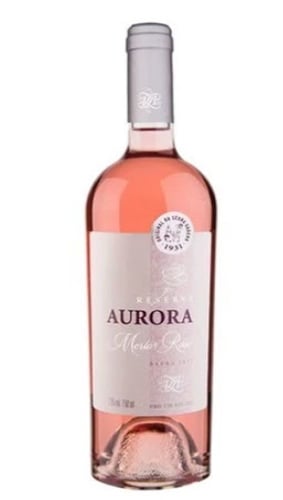 Vinho Brasileiro Rosé Seco Reserva Aurora Merlot Serra Gaúcha Garrafa 750ml