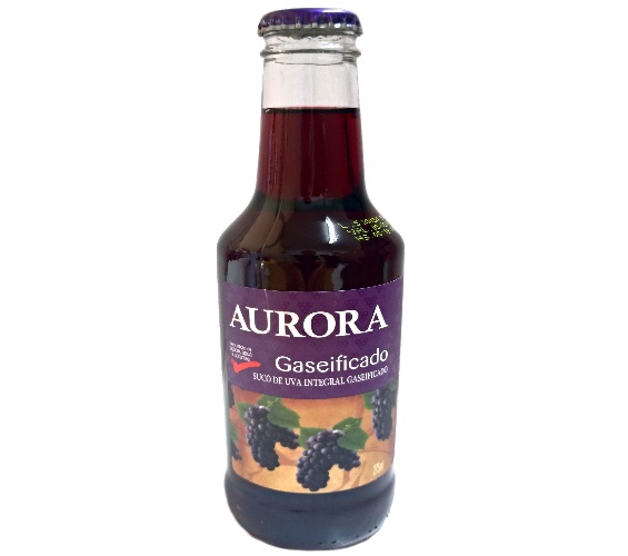 Suco Gaseificado Integral Uva Aurora Garrafa 275ml