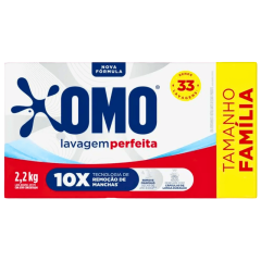 Lava Roupas em Pó Omo Lava Perfumado Caixa 2,2KG