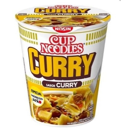 Macarrão Instantâneo Curry Nissin Cup Noodles Copo 72g