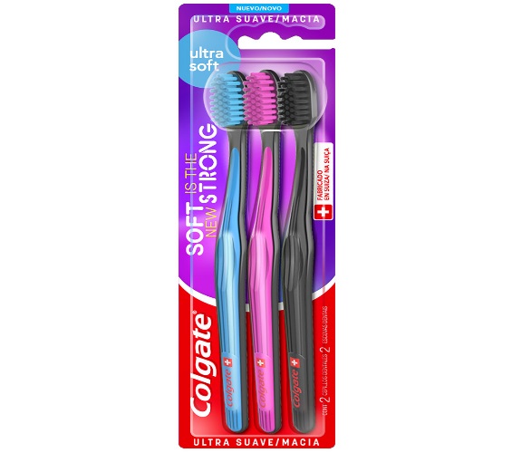 Pack Escova Dental Ultramacia Colgate Ultra Soft 3 Unidades