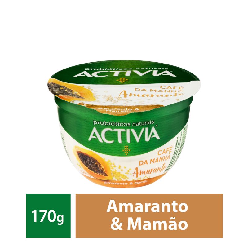 Leite Fermentado Activia Cafe Manha Amaranto 170g