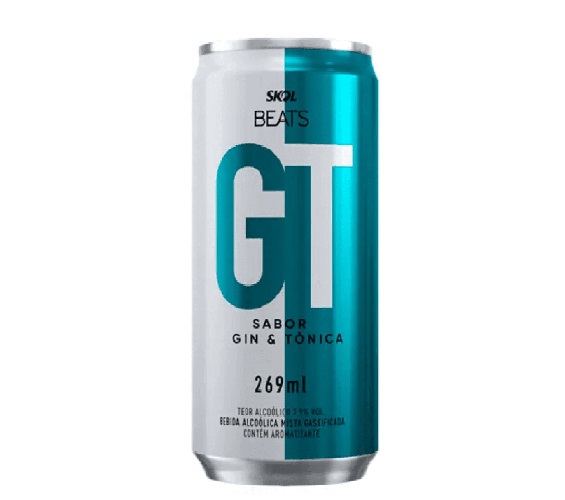 Bebida Mista Alcoólica Gaseificada Gin & Tônica Skol Beats GT Lata 269ml